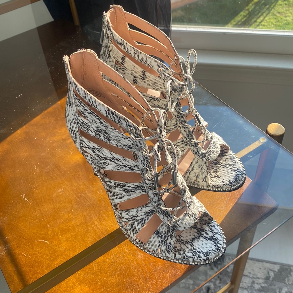 BCBGeneration Tie Studded Heels